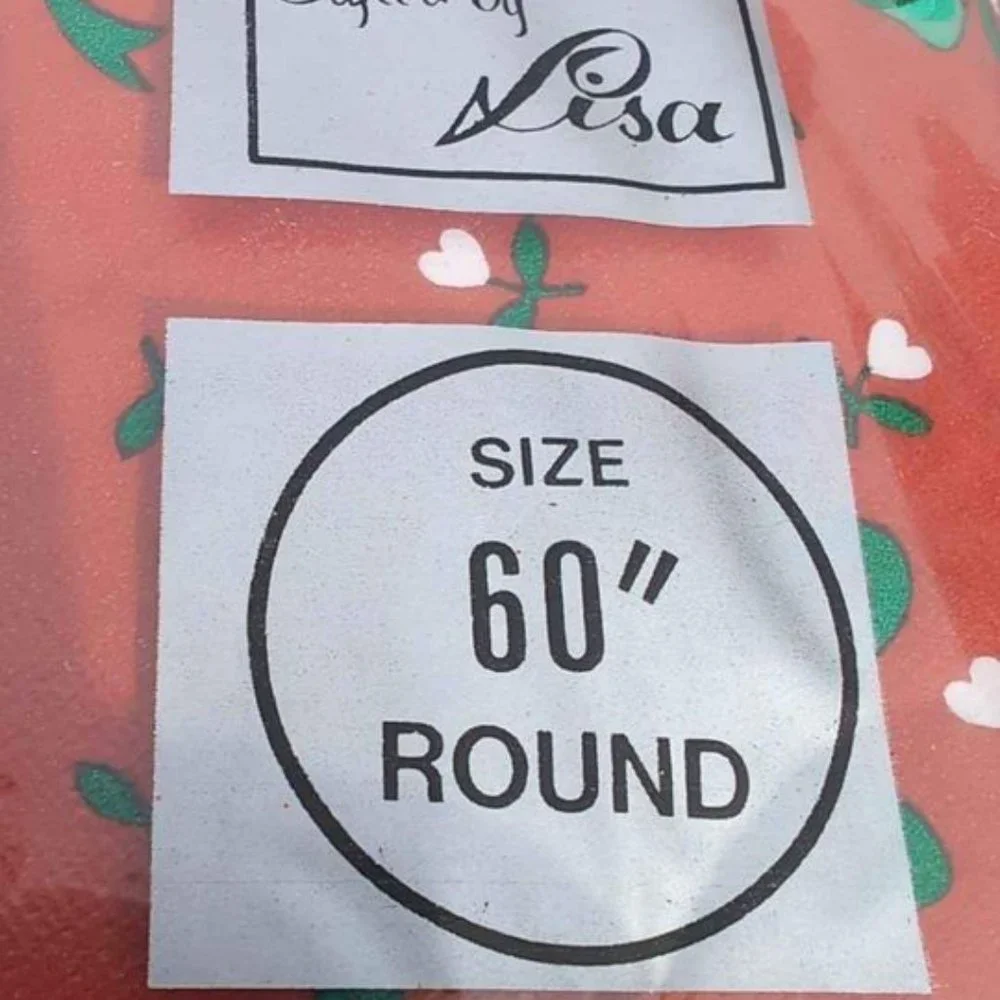 BNIP Holiday Flannelback. Tablecloth Christmas